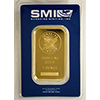 1 oz Sunshine gold bar obv Button Left