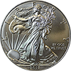 Backdate US Silver Gold Eagle, BU, Obverse