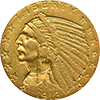 $5-indian, XF Obverse