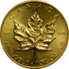Canadian Gold Maple Leaf 1 oz Scruffy