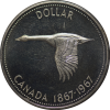 Canadian Silver Dollar BU - 1967 Goose